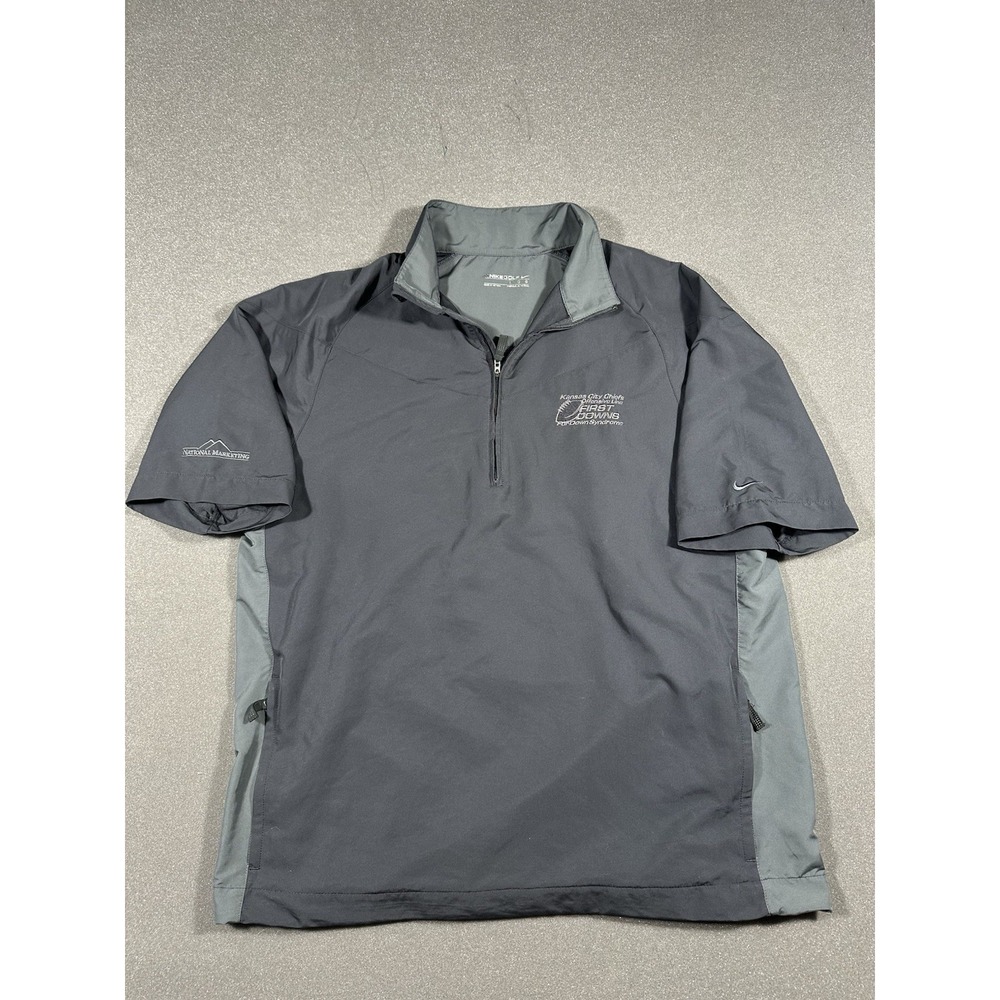 Nike Golf Kansas City Chiefs O-Line First Downs For Downs Syndrome 1/4 Zip Lg